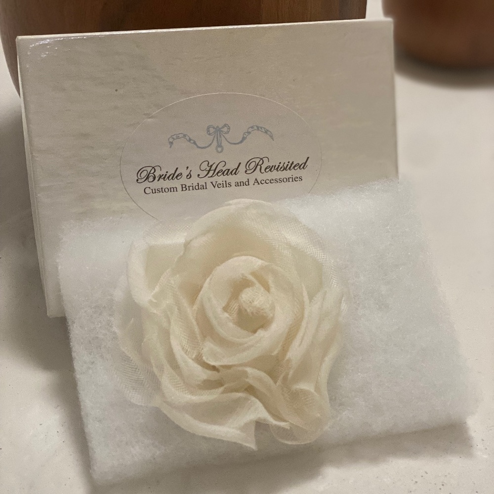 Wedding Silk Organza Floral Comb